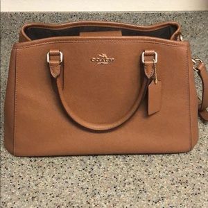 Coach brown leather